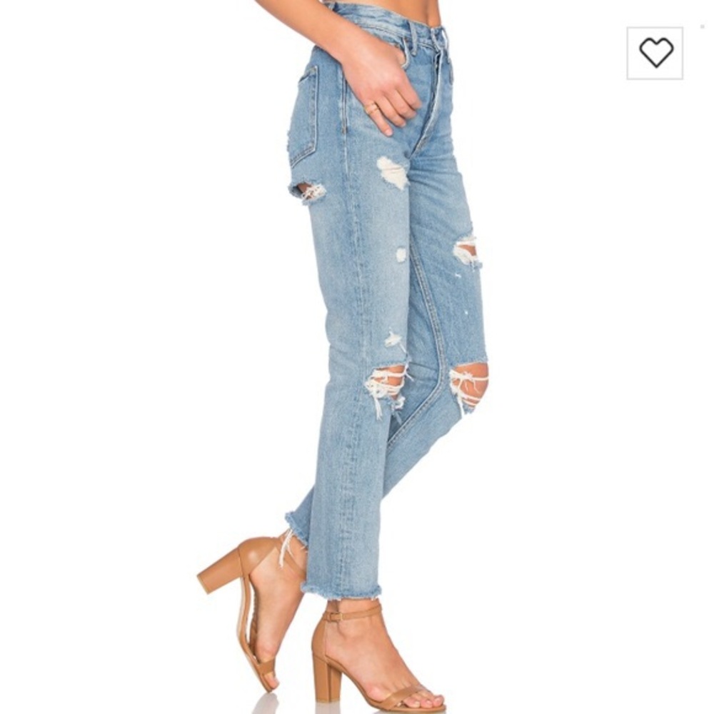 GRLFRND Karolina High Rise Skinny Jean w Butt Slit